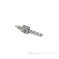 8mm diameter 1mm pitch square nut ball screw